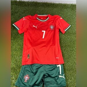 Portugal Ronaldo Kids soccer kit.